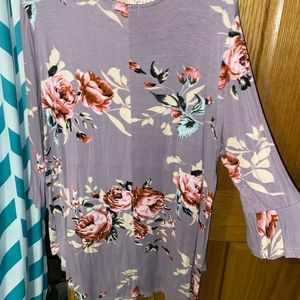 Long sleeve floral shirt